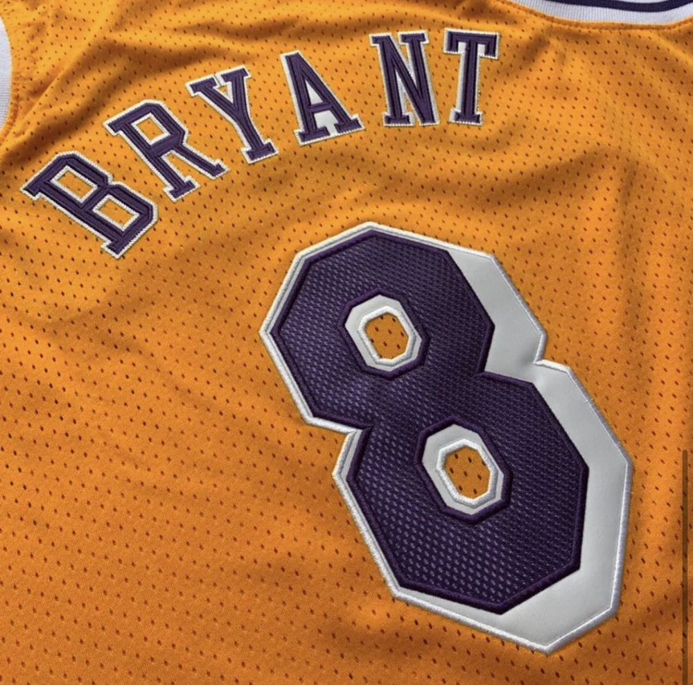 Kobe Bryant Yellow Lakers #8 Jersey — SportsWRLDD